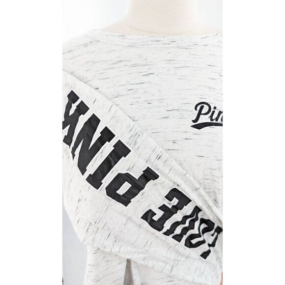 Victoria's Secret Pink Women Bling Pull-on Long Sleeve Shirt White Size Large - Picture 9 of 14